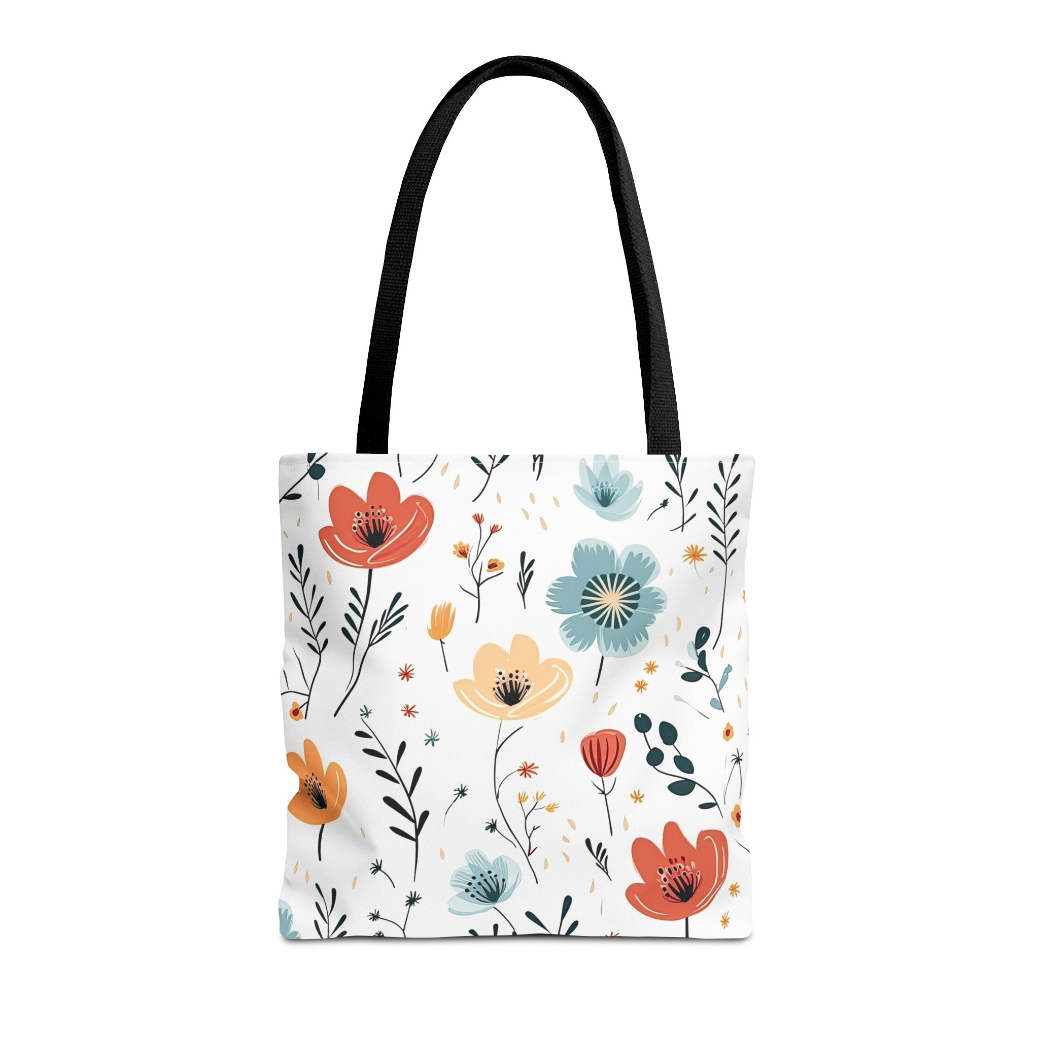 Reusable Tote Bag - Colorful Flowers (Light)