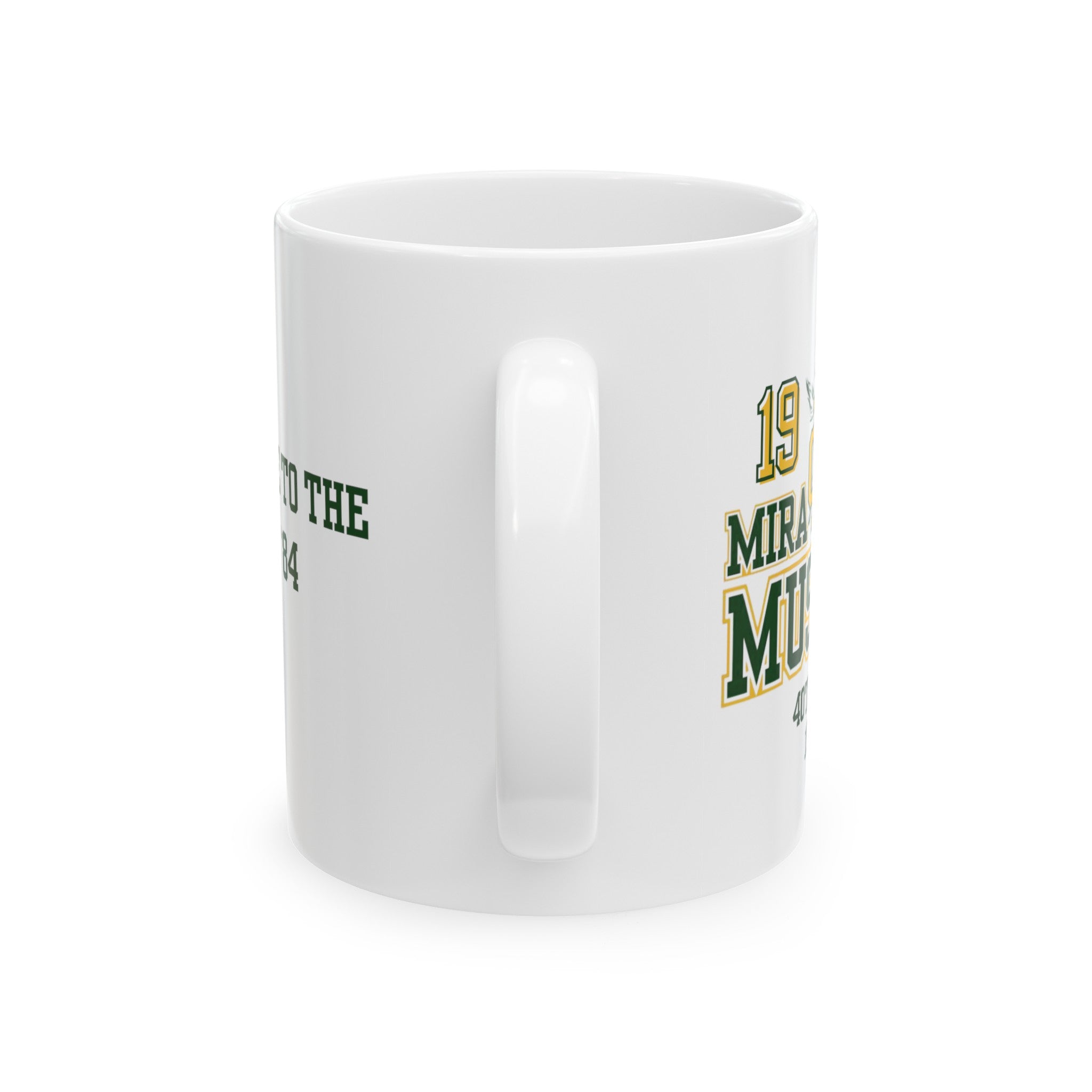 MCHS - Mira Costa Mustangs 1984 Ceramic Mug, (11oz)_White - MC8410