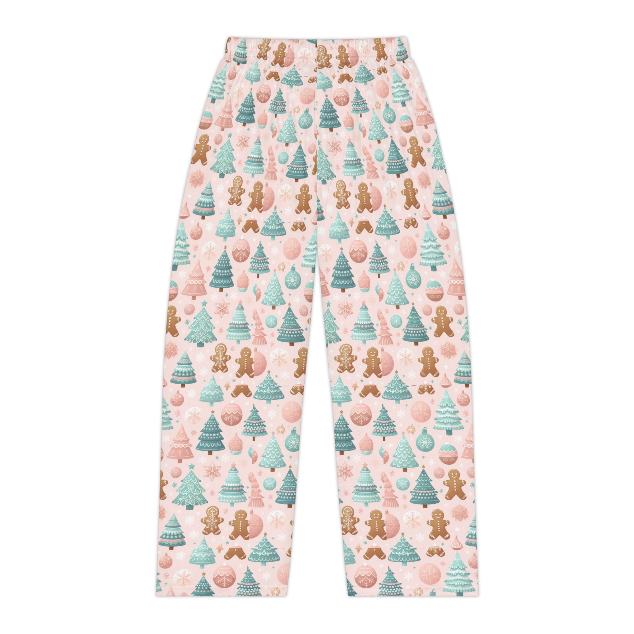 Women's Cozy Holiday Lounge Pants - Pink Christmas