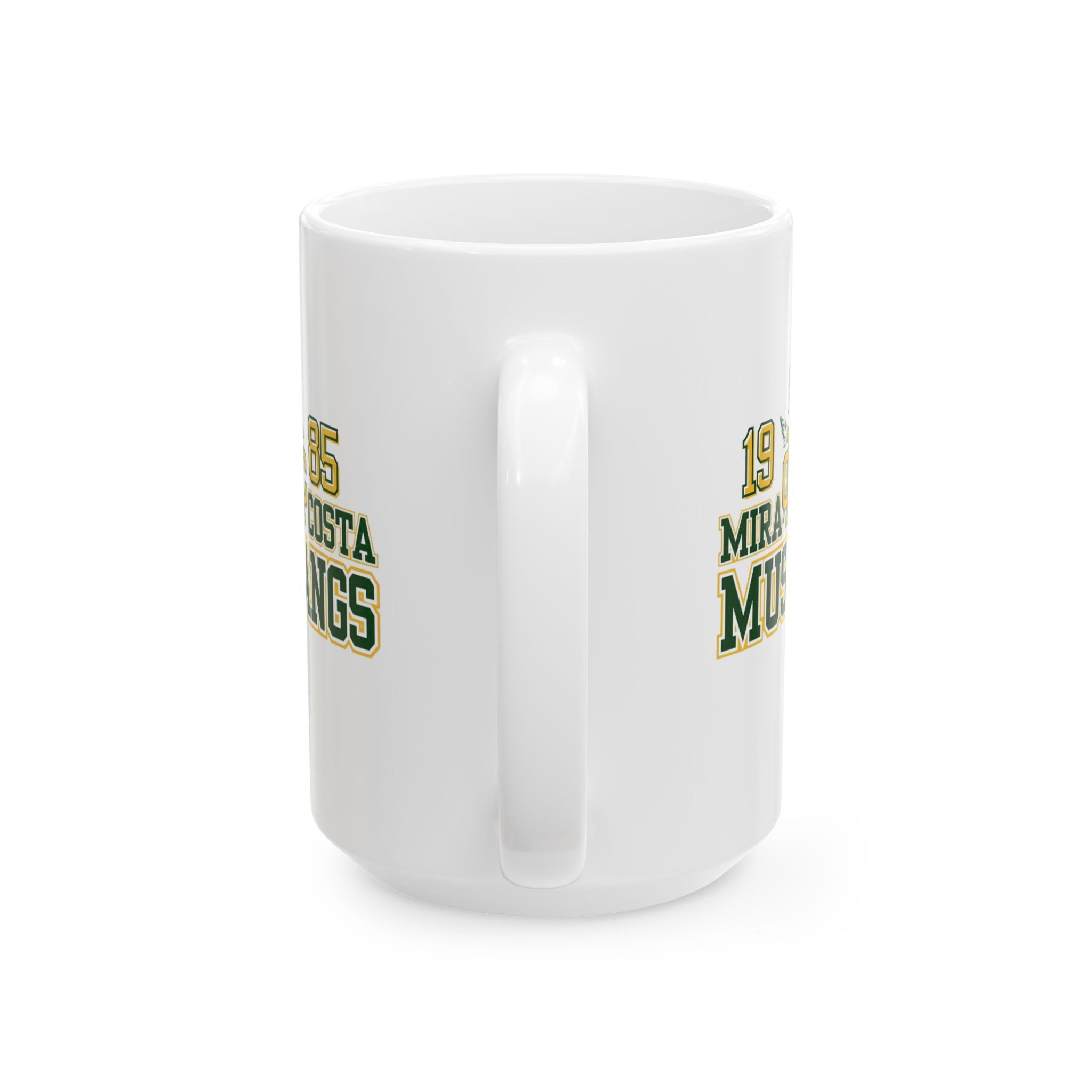 MCHS85 - Mira Costa Mustangs 1985 Ceramic Mug, (15oz)
