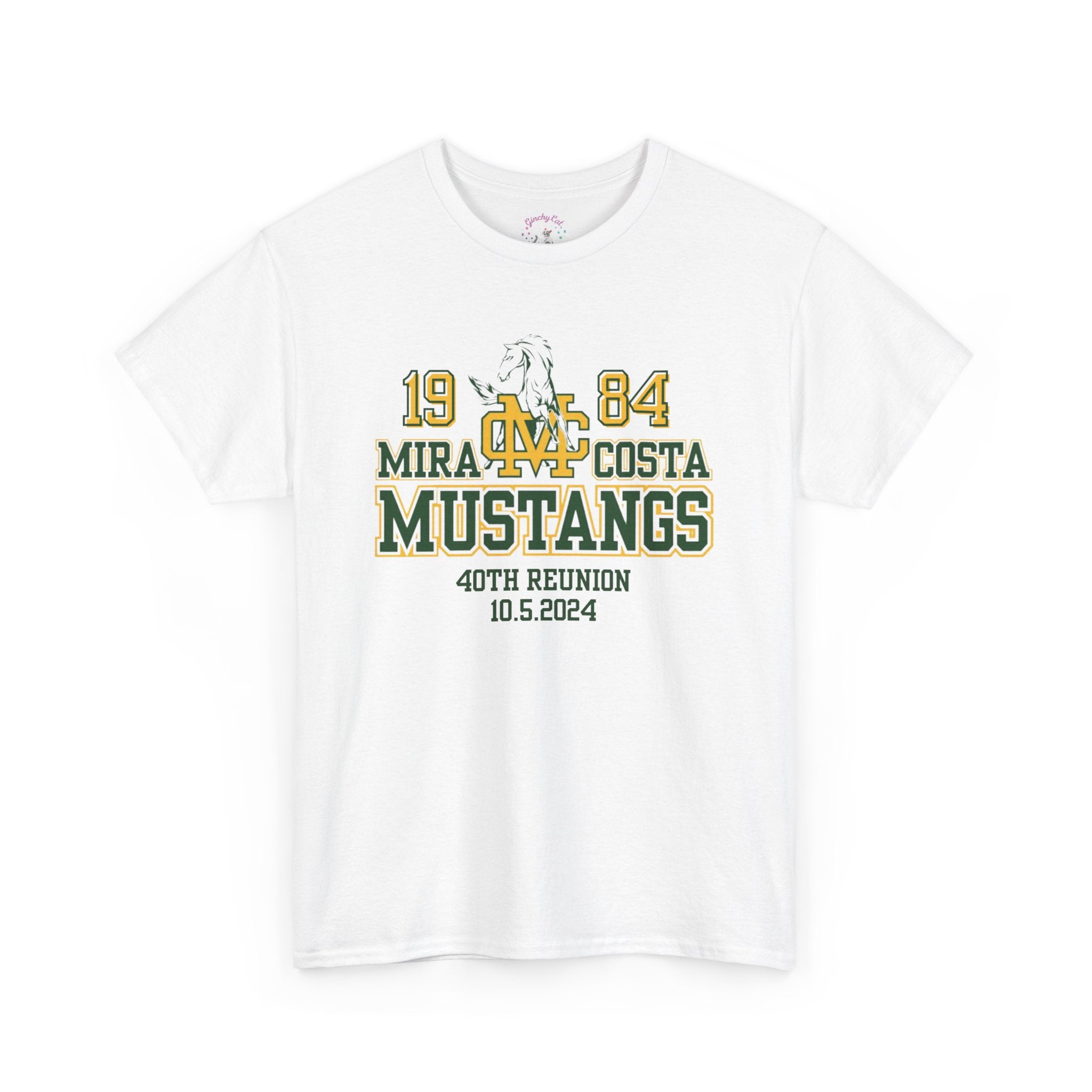 MCHS - Mira Costa Mustangs 1984 Unisex Heavy Cotton Tee - MC8428