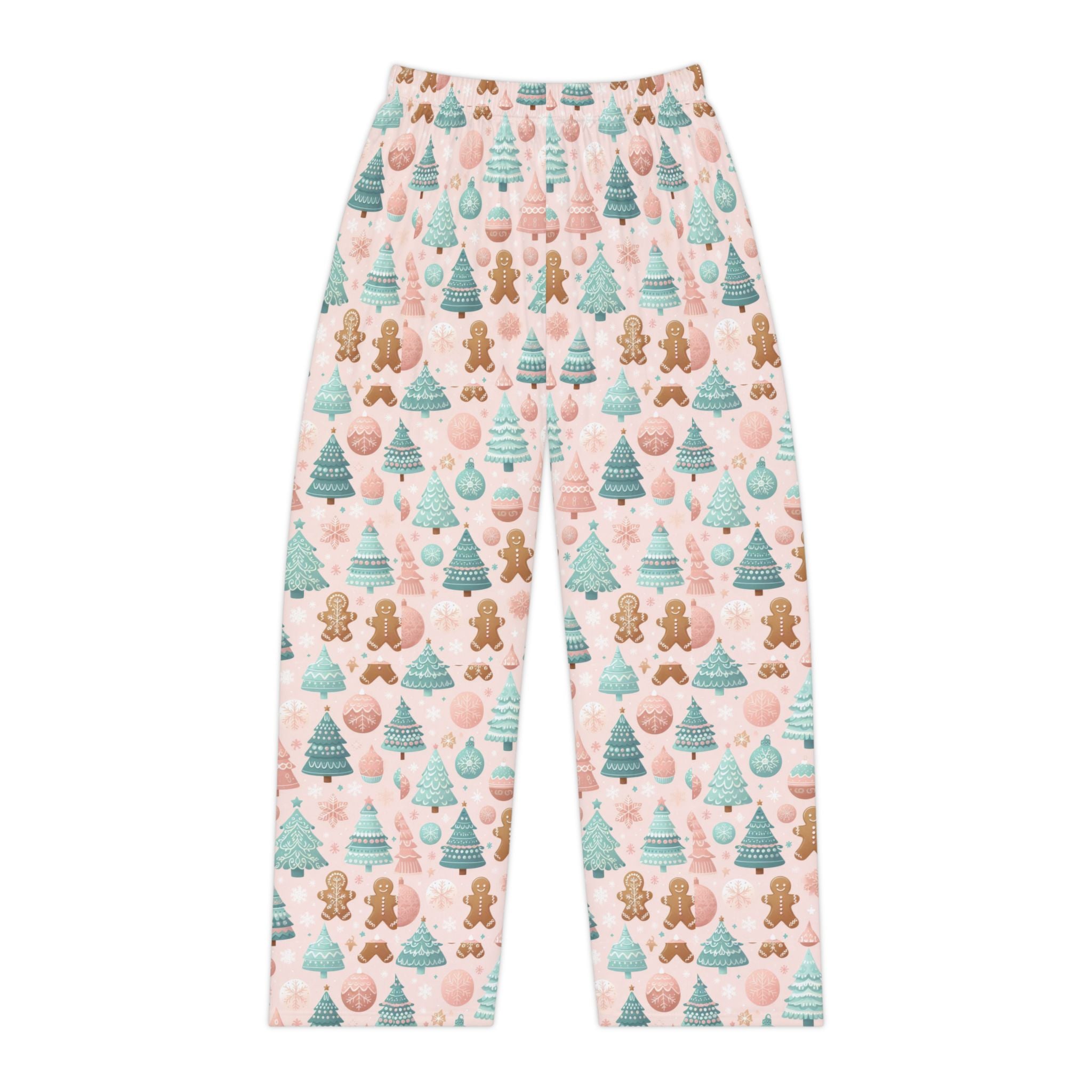 Women's Cozy Holiday Lounge Pants - Pink Christmas