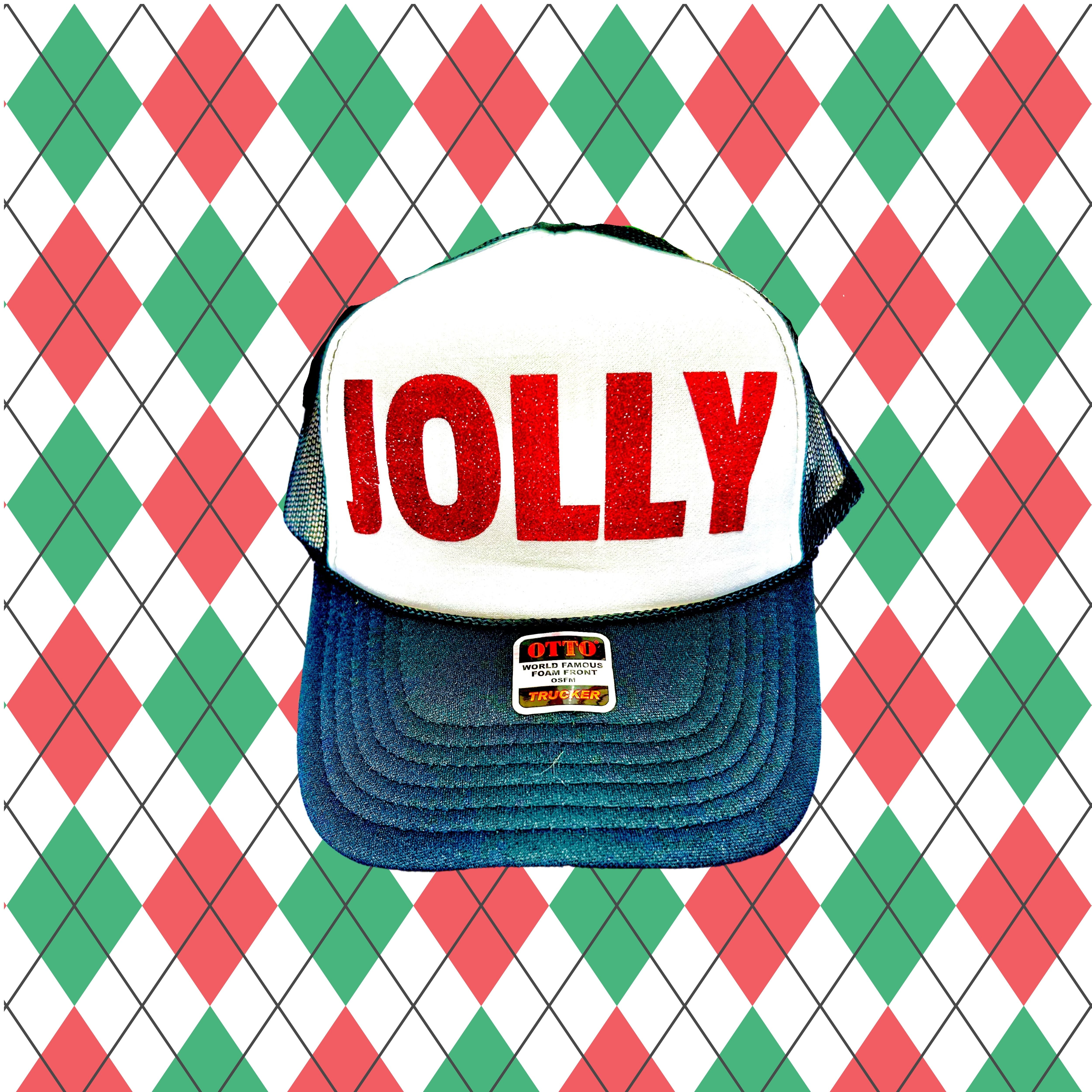 **Holiday Christmas Trucker Hats – Black and White, Festive Styles for All Your Celebrations!**