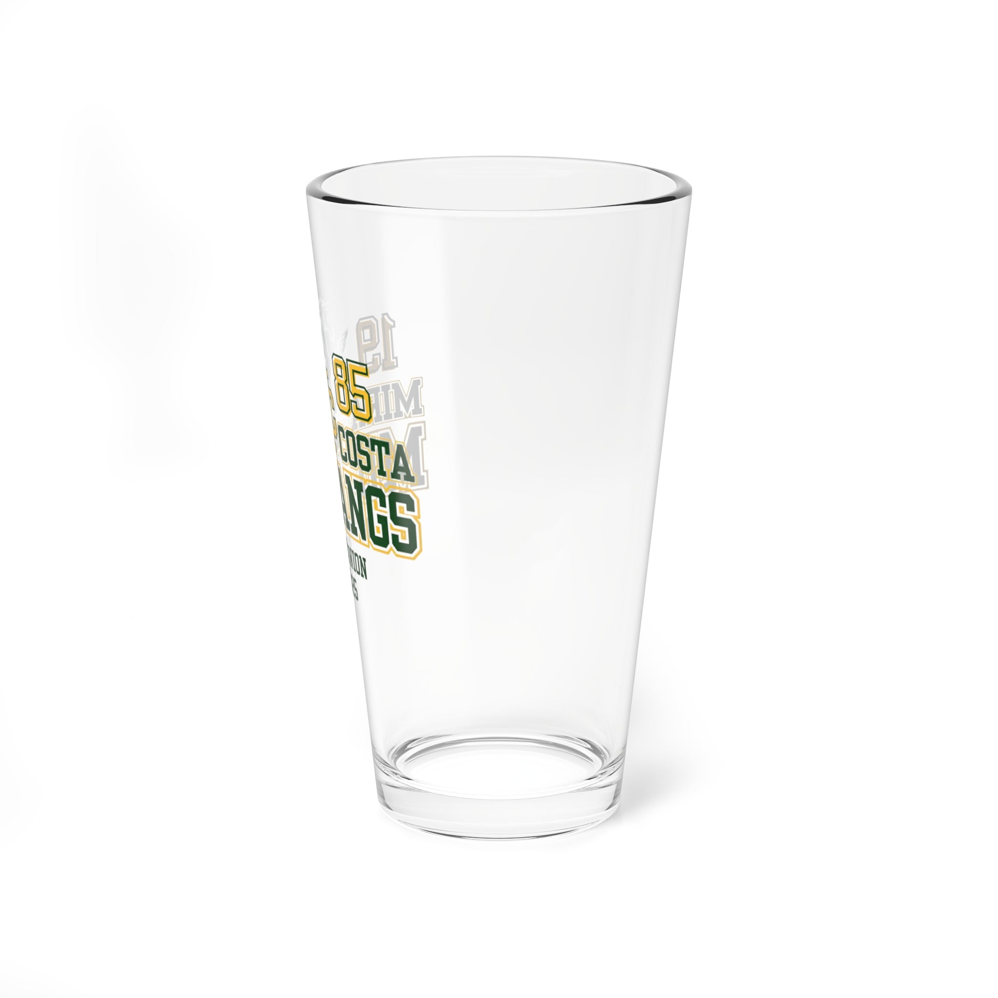 MCHS85 - Mira Costa Mustangs 1985  Pint Glass