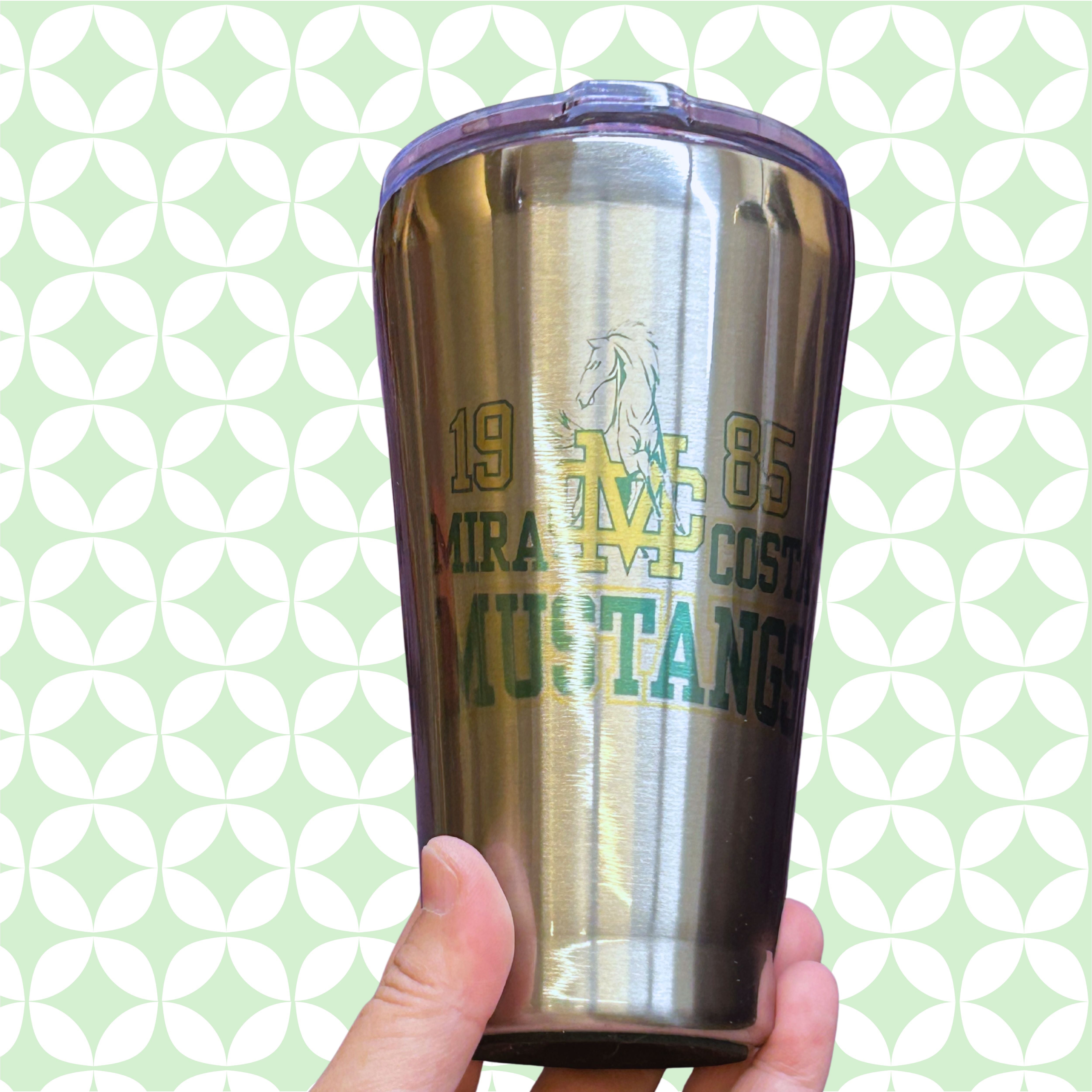 MCHS85 - 40th Reunion 15oz Stainless Steel Cup with Lid **PRE-ORDER - ORDER NOW!**