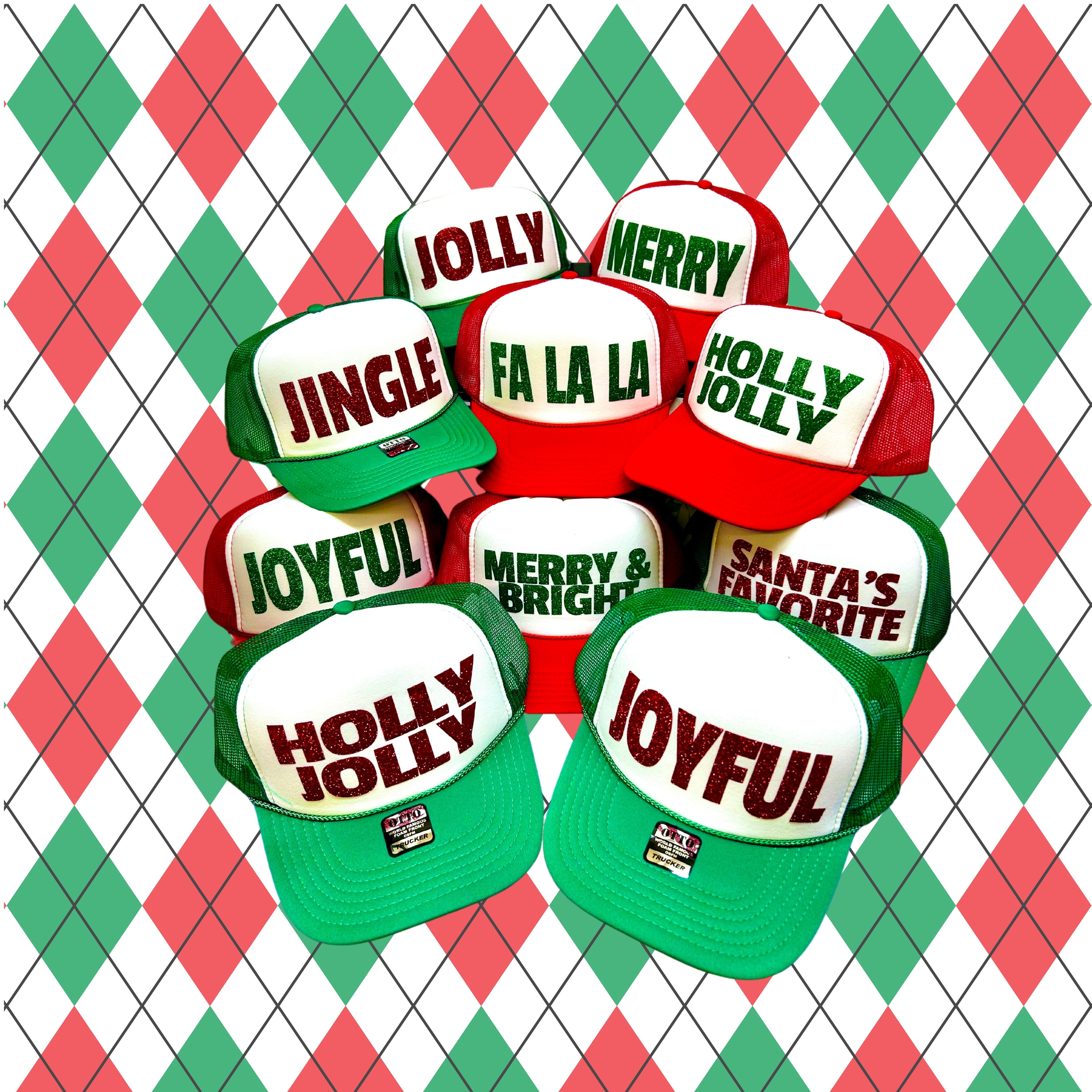 **Holiday Christmas Trucker Hats – Festive Styles for All Your Celebrations!**