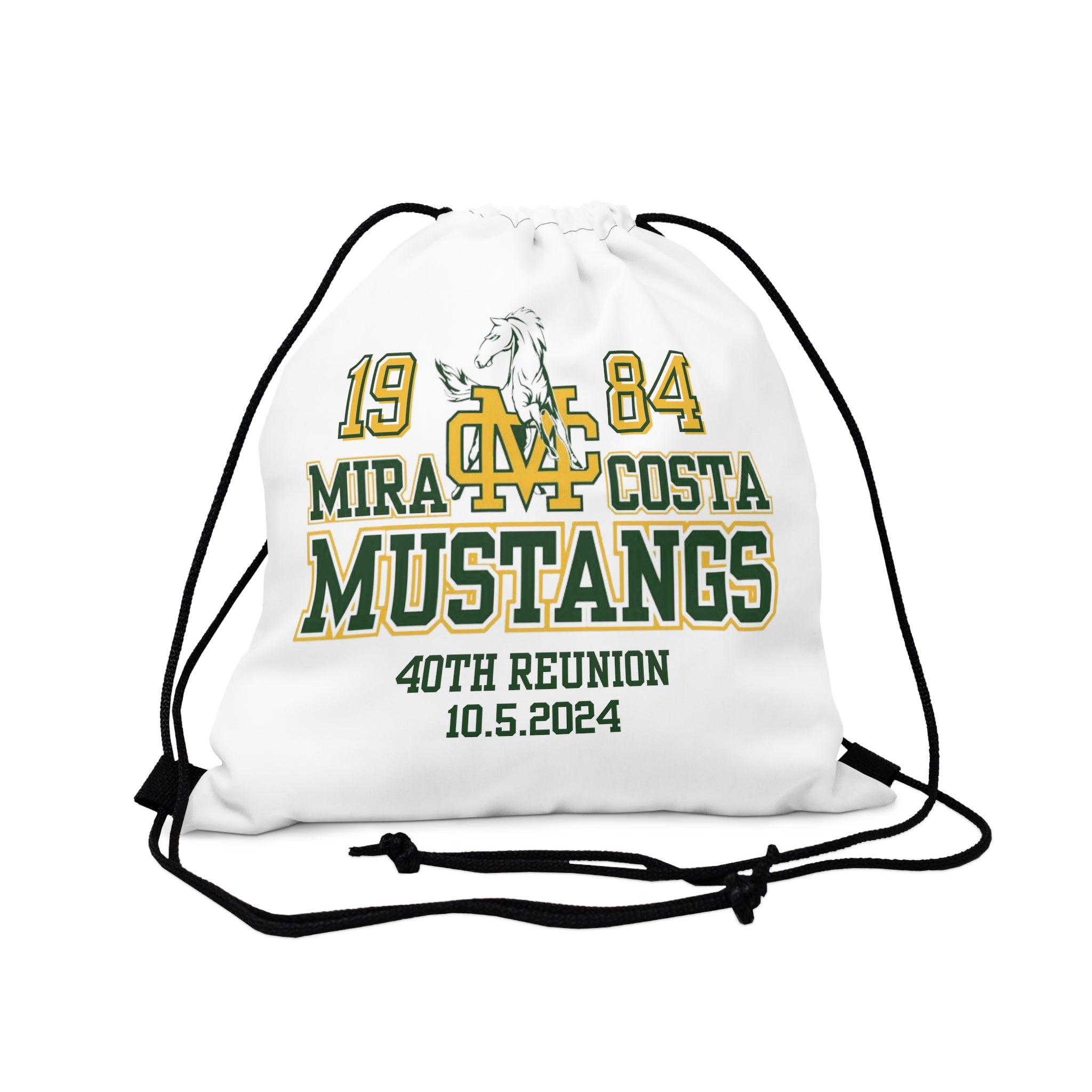 MCHS - Mira Costa Mustangs 1984 Outdoor Drawstring Bag - MC8421