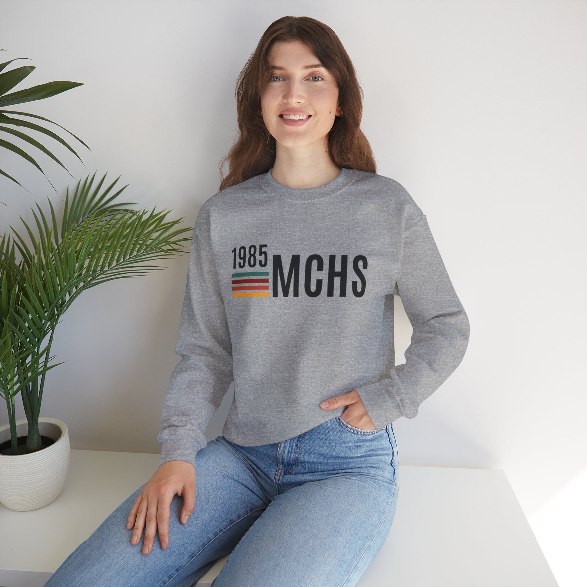 MCHS85 - MCHS 1985 Retro Unisex Heavy Blend™ Crewneck Sweatshirt