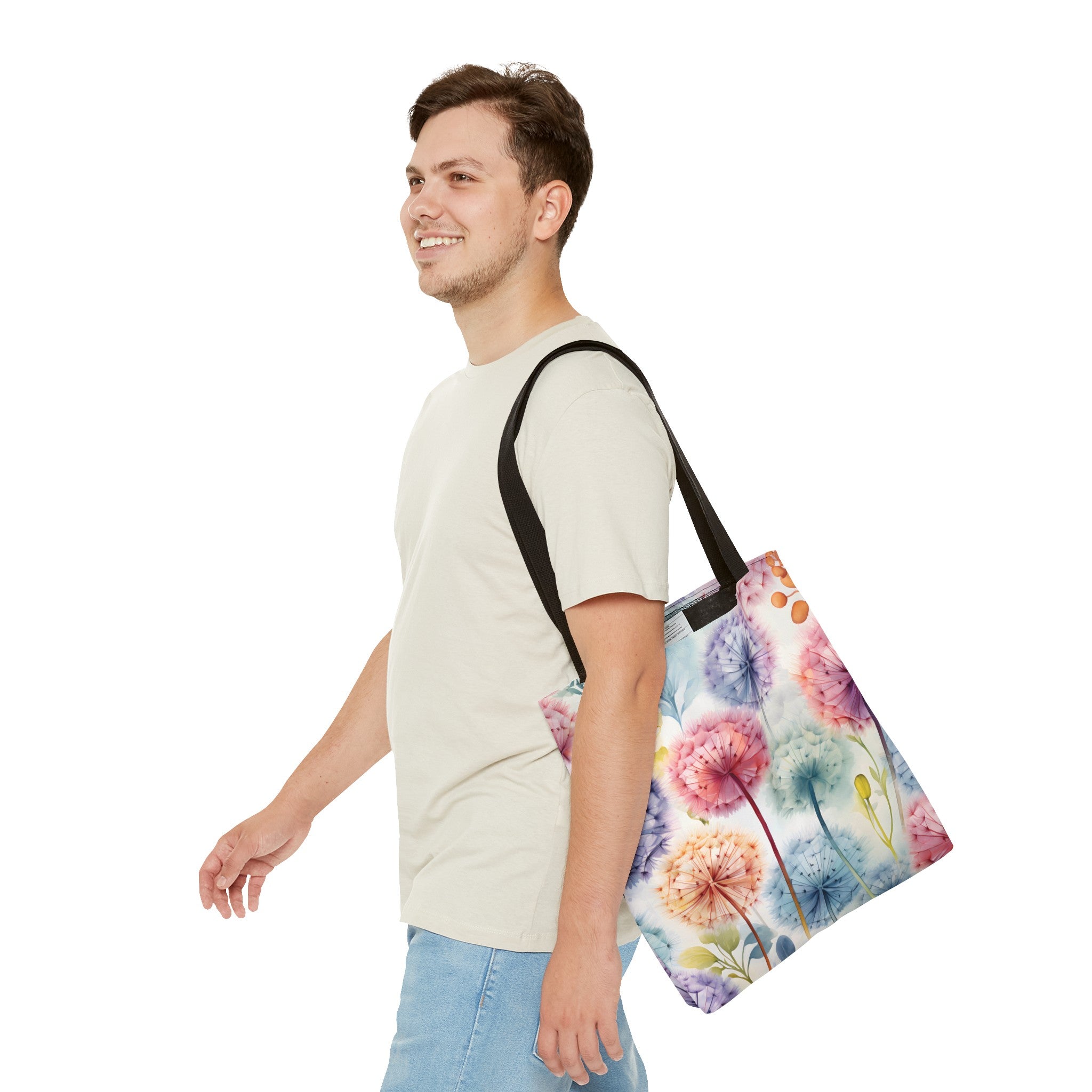 Reusable Tote Bag - Colorful Dandelions