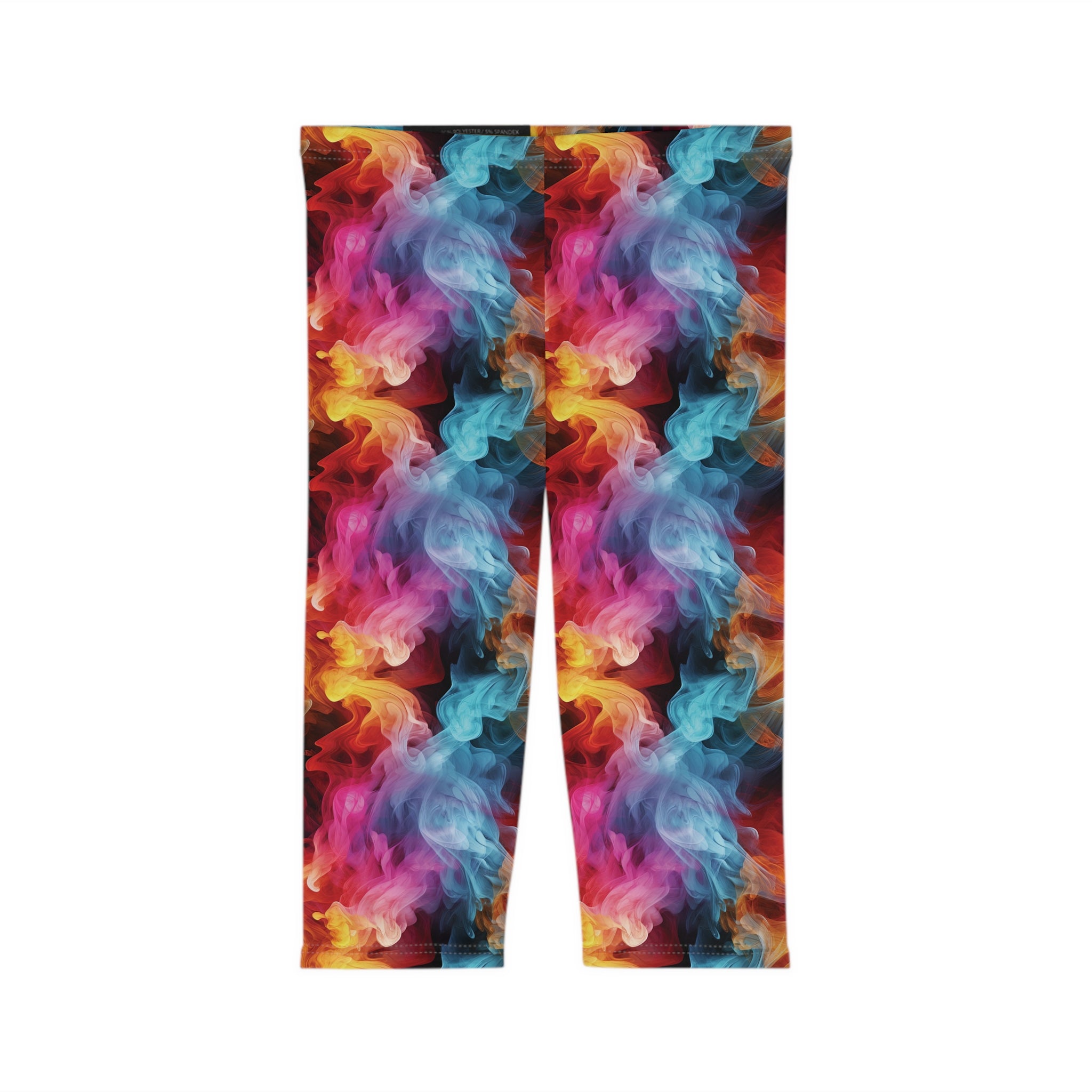 Women's Capri Leggings - Colorful Smoke