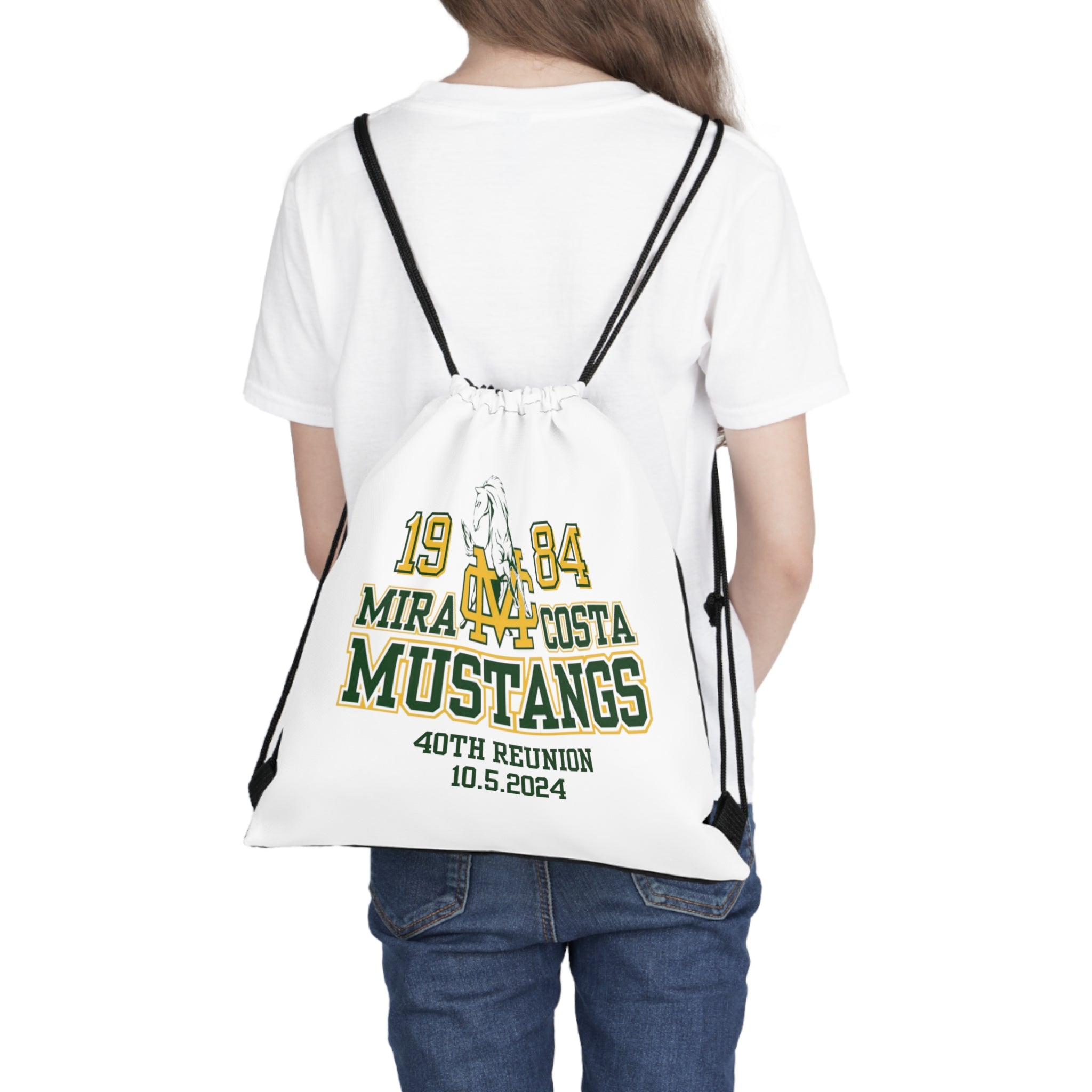 MCHS - Mira Costa Mustangs 1984 Outdoor Drawstring Bag - MC8421