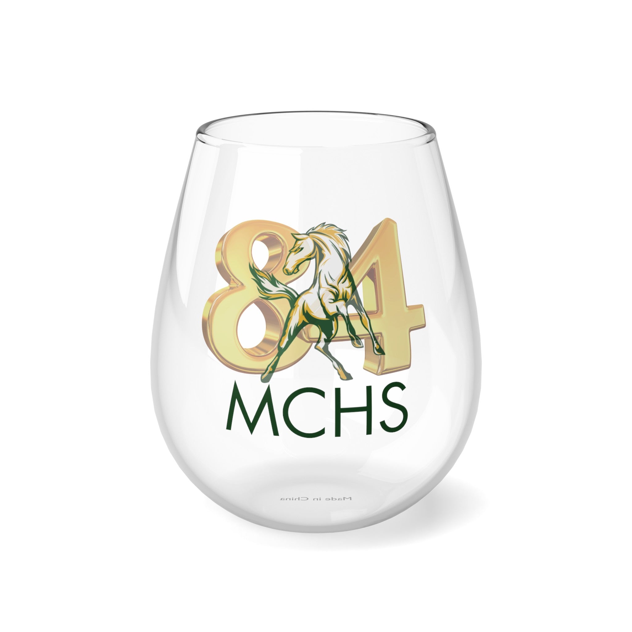 MCHS - MCHS 84 Mustang 11.75oz Stemless Wine Glass - MC8446