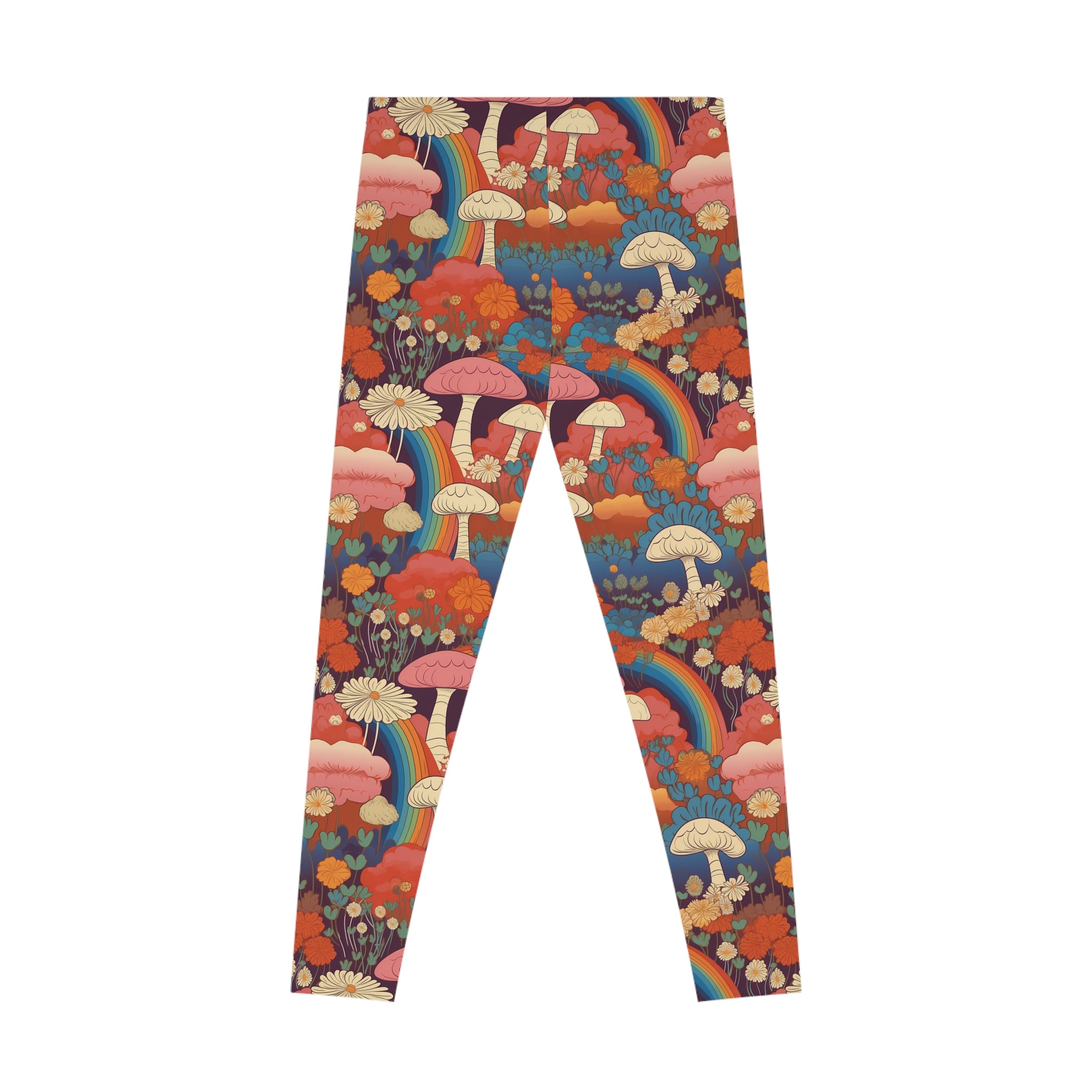 Women's Stretchy Leggings - Magical Mushrooms