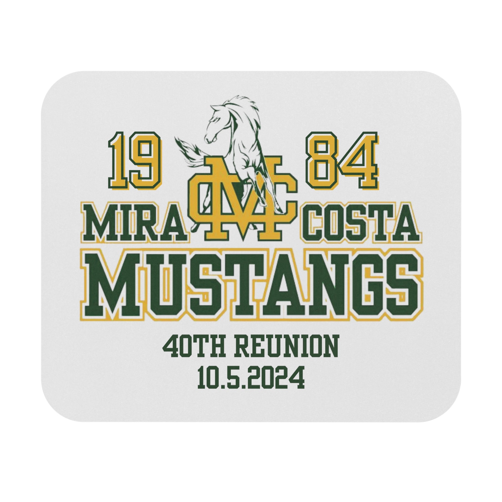 MCHS - Mira Costa 1984 40th Reunion Mousepad (White) - MC8438