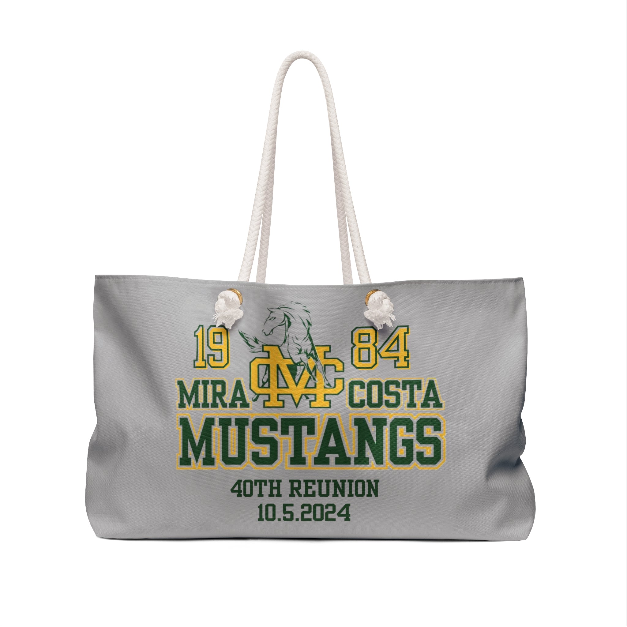 MCHS - Mira Costa Mustangs 1984 Weekender Bag- Gray - MC8420