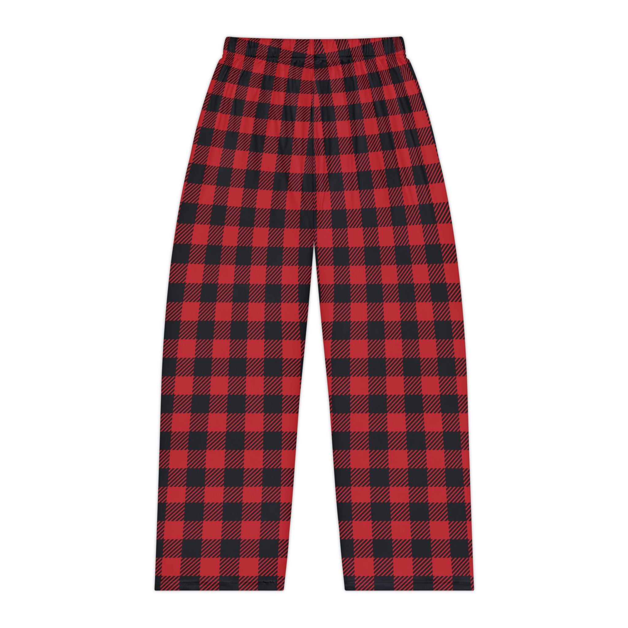 Women's Cozy Holiday Lounge Pants - Red Buffalo Plaid