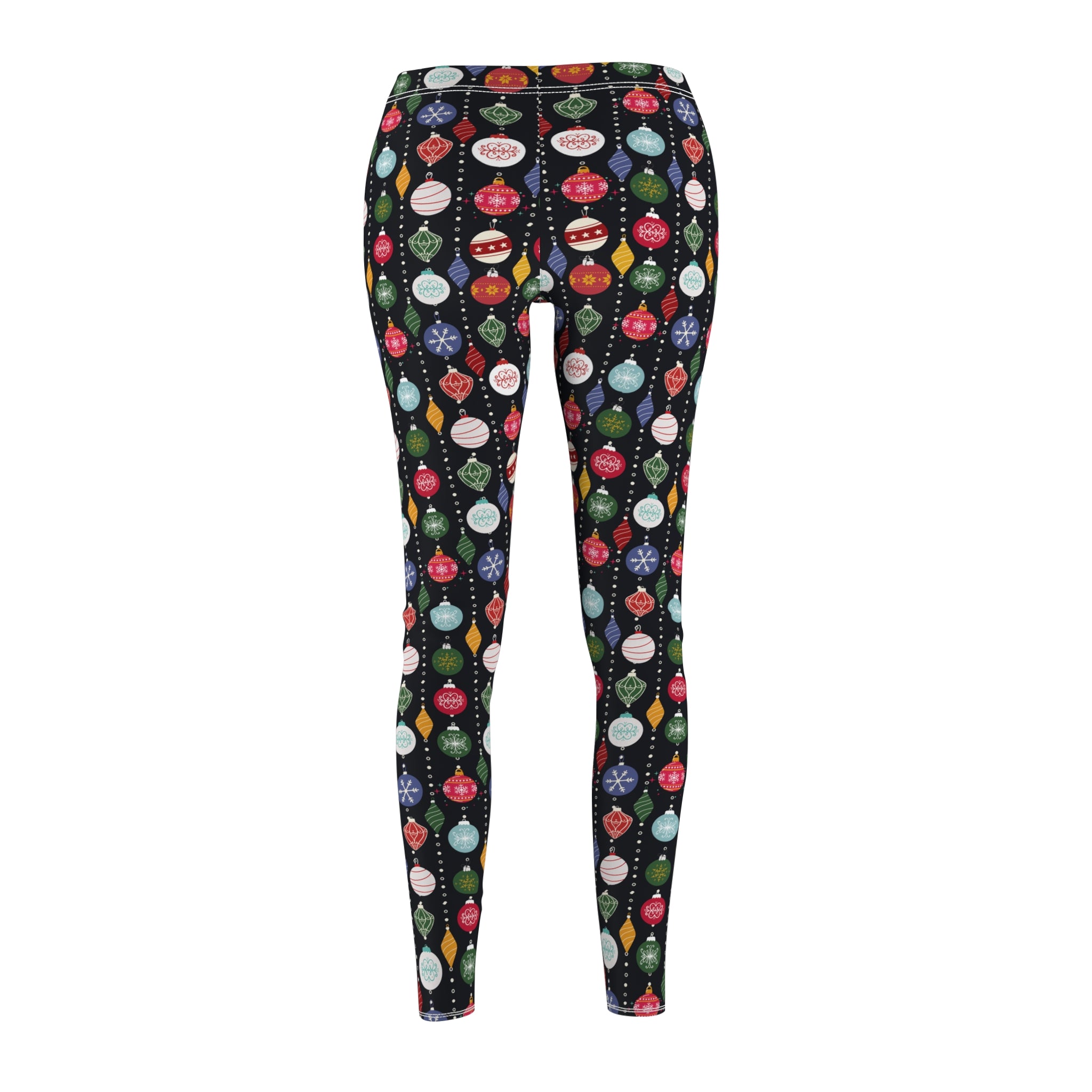 Festive Holiday Leggings - Cute and Colorful Christmas Ornaments