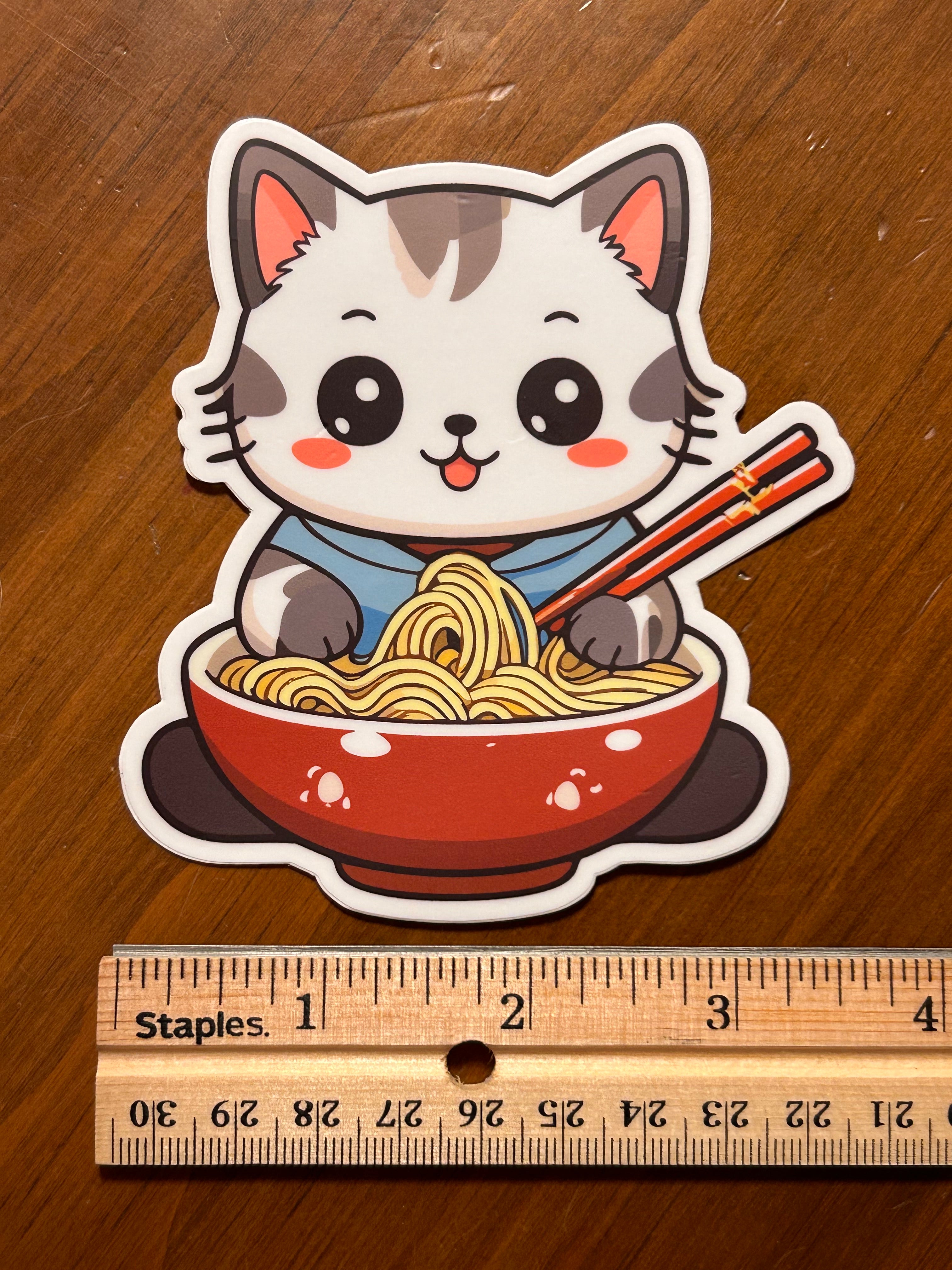 Vinyl Sticker - Ramen Cat