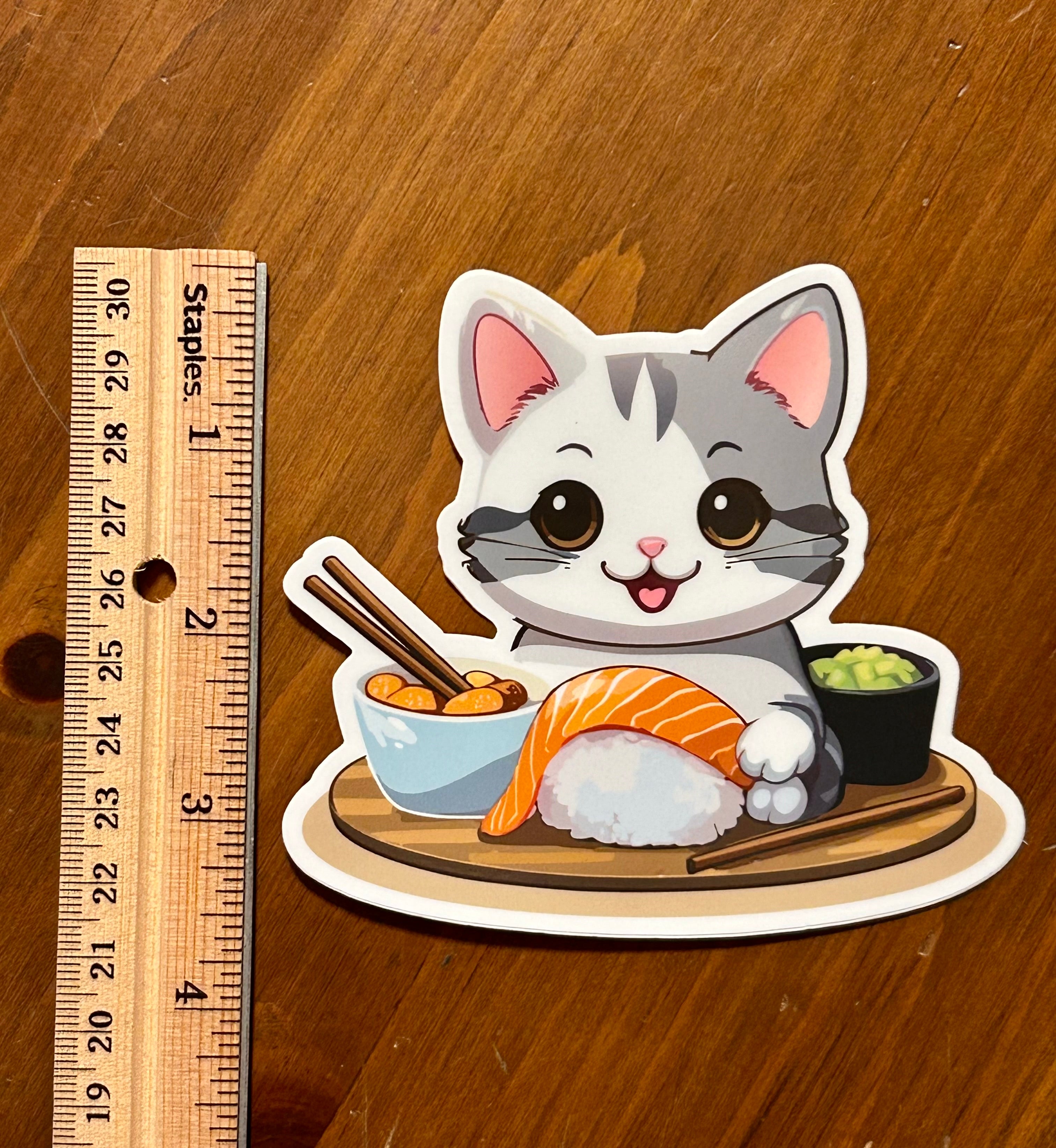 Vinyl Sticker - Sushi Cat