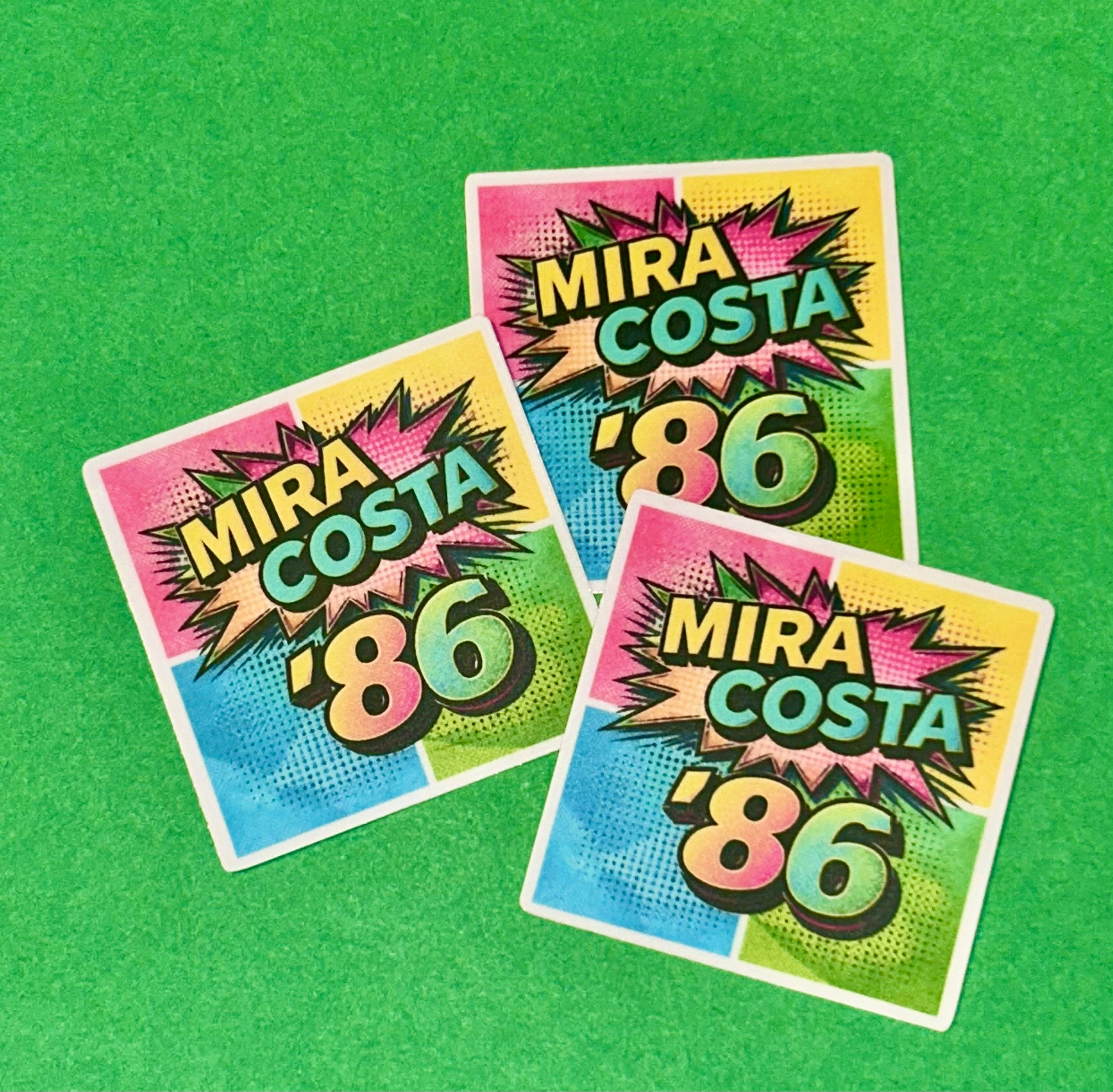 Mira Costa Class of ’86 – Retro Pop Reunion Sticker