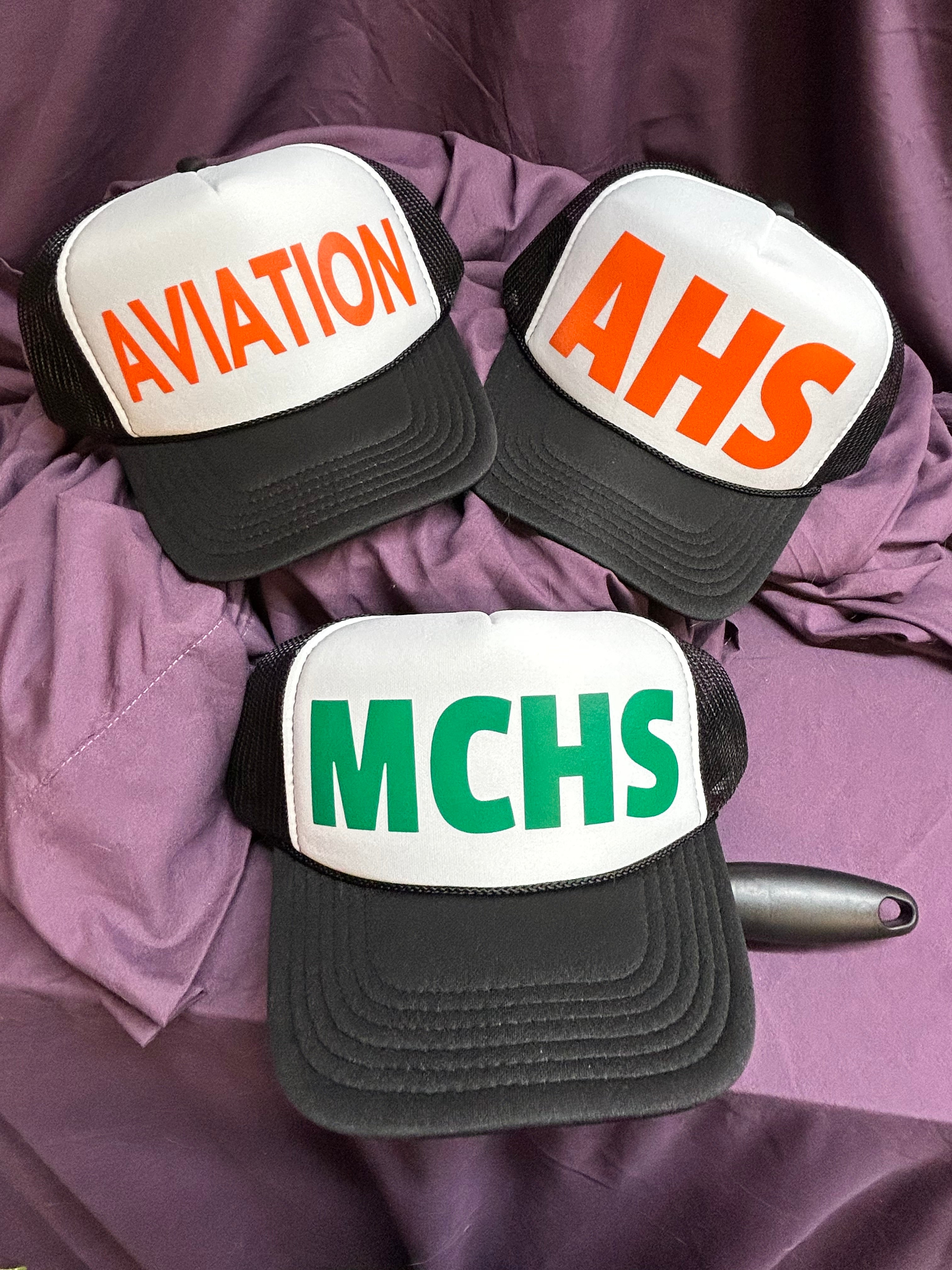 MCHS85 - AHS / AVIATION Foam Trucker Hats **AVAILABLE NOW!**