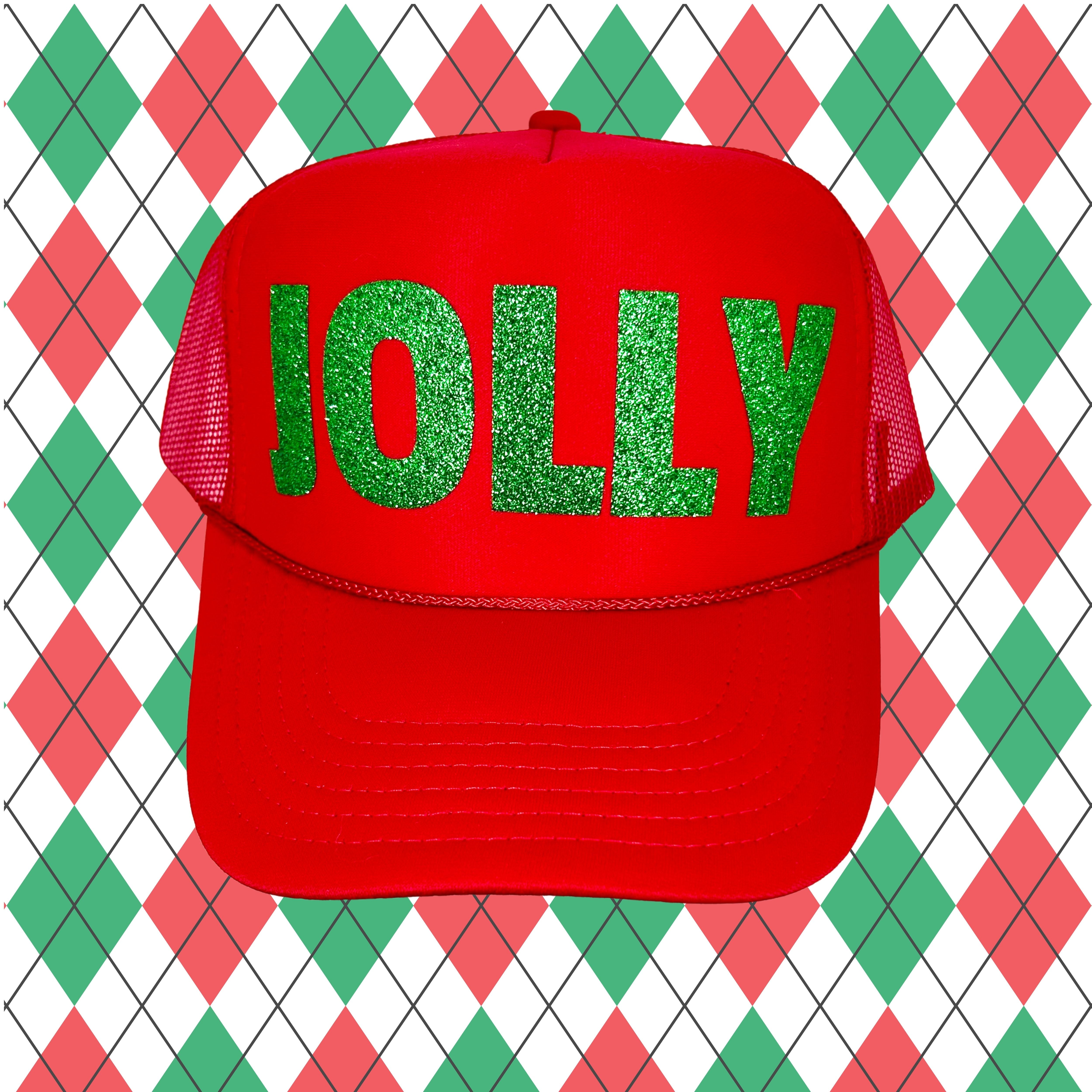 **Holiday Christmas Trucker Hats – Black and White Hat, Festive Styles for All Your Celebrations!**