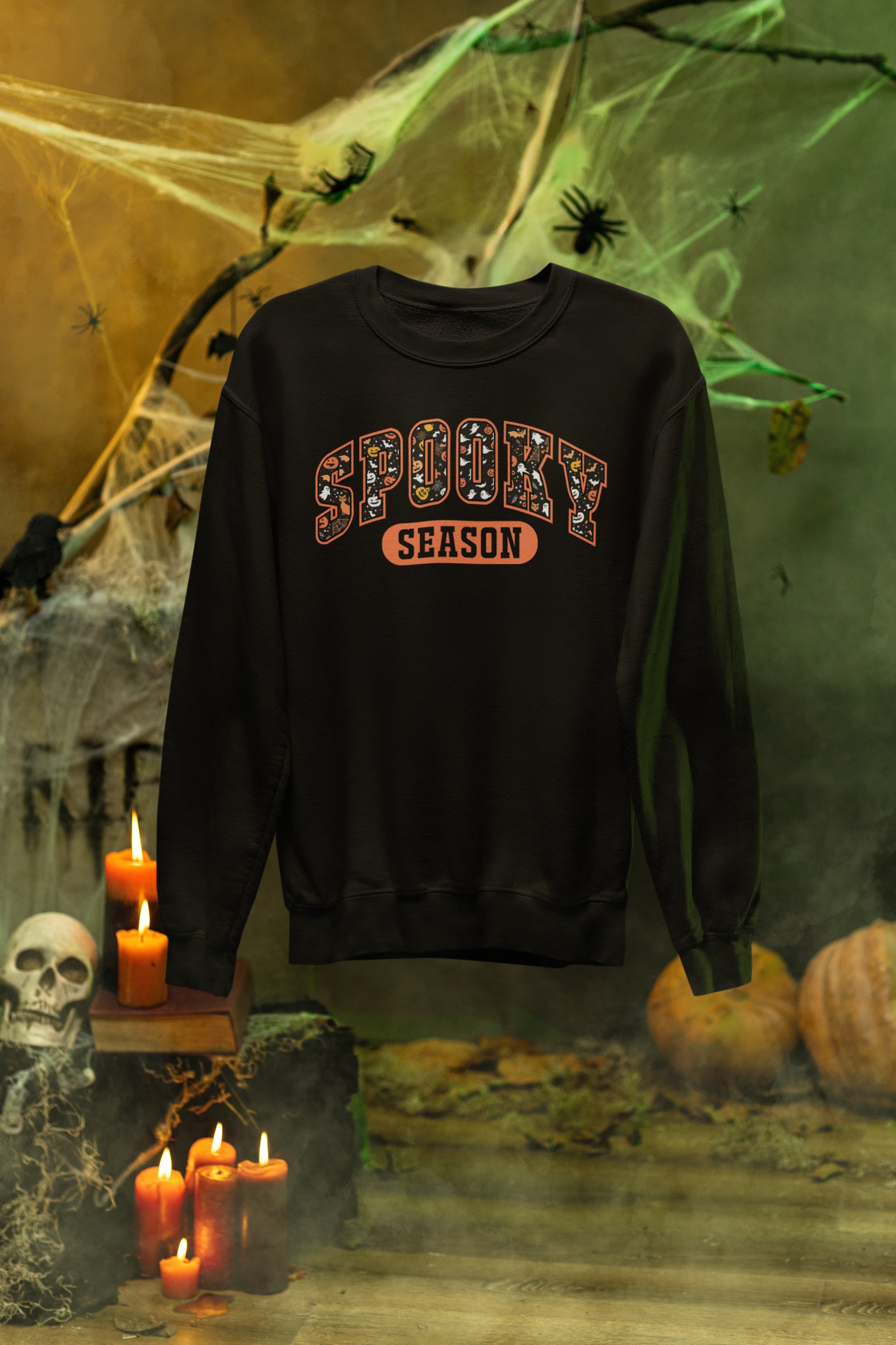 Spooky Season Varsity Sweatshirt